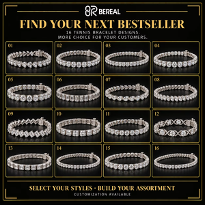 Pulsera de tenis de moissanita VVS personalizada en plata de ley 925 para mujer con diseño clásico de una sola fila y engaste de puntas - Product Image 5