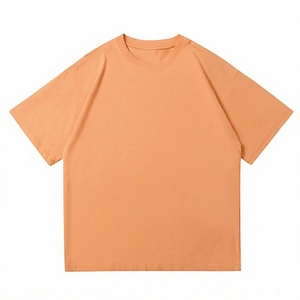 เสื้อยืดทรงบ็อกซี่ผ้าคอตตอนคุณภาพสูง 275 GSM พิมพ์ลายโลโก้แบบ DTG สำหรับผู้ชาย สไตล์วินเทจทรงโอเวอร์ไซส์ ล้างสีแบบแอซิดวอช - Product Image 1