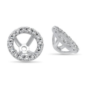 Boucles d'oreilles clous Adele Halo, diamants ronds taillés minimalistes, or massif 14K 18K, diamants extraits de la terre, cadeau pour elle - Product Image 2