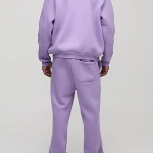 Conjunto Deportivo Personalizado con Pantalones Acampanados, 100% Algodón, Corte Regular, Sudadera con Capucha y Pantalones Jogger, Forro Polar Transpirable y Resistente al Viento, Ropa Urbana - Product Image 4