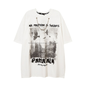 <b>Men's</b> Black Short Sleeve T-<b>Shirt</b> O-Neck Front Printed <b>Skulls</b> Pattern Casual 100% Cotton Jersey Knitted Regular Fit Anti-Shrink - Product Image 1