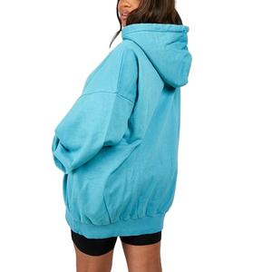 Sweat-shirt à capuche épais délavé à l'acide pour femme 500 GSM, style vintage streetwear, fabricant OEM en marque blanche - Product Image 4