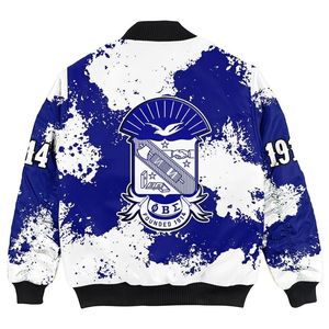 Beta Sigma <b>Jacket</b> Custom Blue Greek Fraternity Sigma Varsity College Apparel Premium Wear - Product Image 2