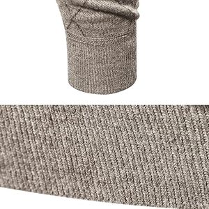 Cotton Half High Neck Fleece <b>Vest</b> & Sleeveless <b>Sweater</b> Solid Color Loose Winter <b>Men's</b> Half Zipper Breathable Knitted Sports Wear - Product Image 2