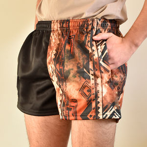 Shorts de rugby antidérapants en gros avec ceinture, design personnalisé, sublimation, pour hommes, OEM sur mesure - Product Image 3