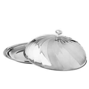 Plat de service en acier inoxydable, idéal pour les buffets, les réceptions de mariage et les salles à manger d'hôtel - Product Image 4