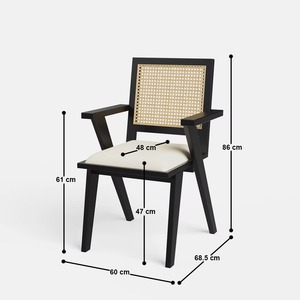 Modern Luxury Royal Commercial Restaurant Furniture High Quality Solid Teak Wood Dining <b>Table</b> 6 Rattan Chairs - Product Image 4
