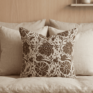 Housse de coussin carrée décorative en coton Paisley 20x20, imprimée à la main, avec fermeture éclair, pliable, impression personnalisée - Product Image 3