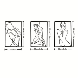 CIFbuy Set di 3 Sculture Murali Astratte Minimaliste Moderne per Soggiorno, Camera da Letto, Ufficio - Servizio di Selezione Disponibile - Product Image 4