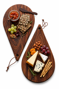 Planche à découper carrée en bois naturel gravé pour cuisine, maison, hôtel, restaurant, planche de service en bois pour salade, pizza - Product Image 3