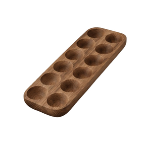 Custom Logo <b>Eco</b>-Friendly Wooden <b>Egg</b> Storage Tray Rack for hotel Home Kitchen Use in best quality - Product Image 2