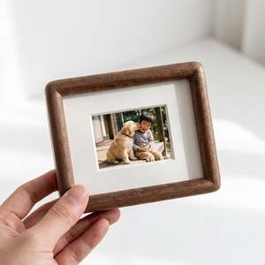 Mini Polaroid Instax Wooden <b>Frame</b> with Mat, Small Solid Wood Photo <b>Frame</b> Gift - Product Image 1