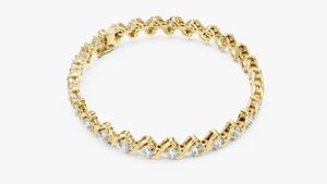 Pulsera de Diamantes Cultivados en Laboratorio, Plata de Ley 925, Joyería de Lujo Personalizada para Mujer, para Moda y Regalo, Venta al Por Mayor - Product Image 4