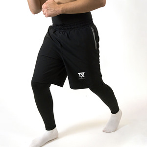 Men's Islamic Awrah High Street Mid Swimming Trunks Cargo <b>Shorts</b> Solid Canvas <b>Spandex</b>/Polyester Custom Logo Quick Dry Drawstring - Product Image 4
