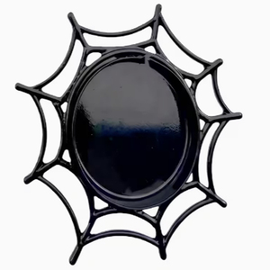 Halloween Spiderweb Black Tea Light Candle <b>Holder</b> For Halloween Decor - Product Image 1
