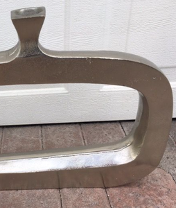 Vente chaude Élégant Fleur Vase Texture Lisse En Aluminium Bouteille En Forme De Finition Argentée pour La Maison Jardin Décor pour Les Mariages De Pâques - Product Image 5