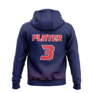 Sweat-shirt à capuche pour homme de qualité supérieure, bleu marine, imprimé lettres, style hip-hop, sportif, pour la course à pied - Product Image 2