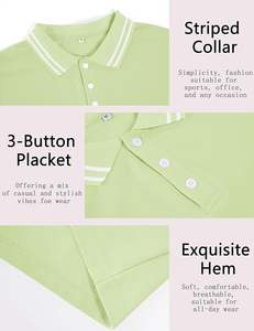 Camisetas de Golf para Hombre, Polos Deportivos de Manga Corta, Ligeras, Clásicas, con Cuello, Casuales, Ajustadas - Product Image 5