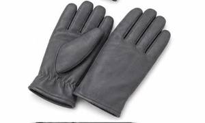 Gants d'hiver thermiques en cuir véritable de qualité supérieure avec doublure en laine, compatibles écran tactile et détection d'aiguille pour hommes - Utilisation sportive en extérieur - Product Image 3