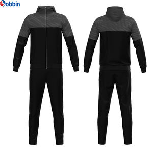 Top Quality Custom Design Zip up Hooded Men <b>Soccer</b> Jacket and Pants Training Wear Football Jacket Tracksuit Suits All Season - Product Image 1
