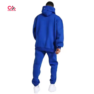 Chándal de Invierno para Hombre con Capucha, Casual, Sólido, con Pedrería, Transpirable, 100% Algodón, Talla Personalizada, Alta Calidad, Precio al por Mayor - Product Image 2
