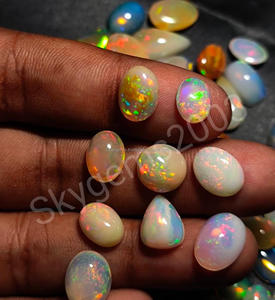 Opale éthiopienne Welo Fire Oily naturelle de qualité supérieure AAA 100 %, cabochon brut, pierre précieuse, taille personnalisable, FAIJAN GEMS Troisième - Product Image 3