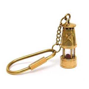 Lampe de mineur LORD LV10866, porte-clés boussole nautique, en laiton, fait main, design antique, impression typographique, forme ovale - Product Image 1