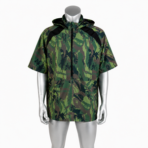 Women's Waterproof Spandex/Polyester Short Sleeve Print <b>Rain</b> <b>Poncho</b> with Drawstring Closure - Product Image 5