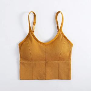 Sujetadores deportivos sin costuras para mujer, bralette acolchado con efecto push-up, top elástico tipo brassiere para fitness y gimnasio, ropa interior deportiva. - Product Image 3