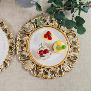 Assiette de Présentation Élégante Réutilisable – Vaisselle Décorative pour Mariages, Événements, Banquets et Fêtes - Product Image 1