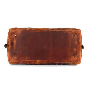 Nouveau sac de voyage en cuir véritable sur mesure, prix de gros, léger, qualité supérieure, polyester, bandoulière réglable, style décontracté - Product Image 1