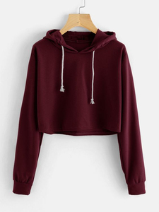 Sudaderas cortas de lana para mujer, a la moda, diseñadas para la comodidad y el estilo diarios, sudaderas cortas transpirables para mujer. - Product Image 6