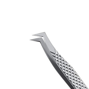 Pinzas de Precisión para Pestañas, Duraderas, con Ángulo de 45 Grados, de Acero Inoxidable, Agarre Perfecto, Herramientas para Extensión de Pestañas de Salón de Belleza, Marca Privada - Product Image 3