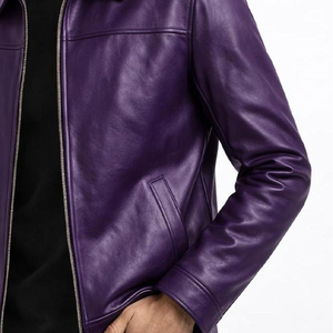 Custom Fraternity Men's Genuine Leather <b>Jacket</b> <b>Suede</b> Mandarin Collar Greek Life Windproof Wholesale Supplier Available OEM\ODM - Product Image 5