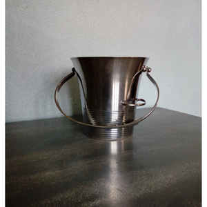 Elegant Stainless Steel <b>Ice</b> Bucket Silver Color Shiny Polish with Handle Handmade Home Bar Accessories for Bartending & Parties - Product Image 5