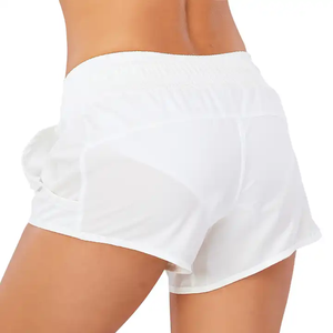 Shorts Deportivos de Cintura Alta para Mujer con Logotipo Personalizado, Shorts de Yoga y Running sin Costuras con Efecto Push-Up, Venta al Por Mayor MOQ - Product Image 2