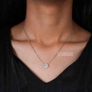 Elegante Colgante de Diamante Cultivado en Laboratorio con Corte Pera en Oro Blanco de 14K para Mujer, Joyería de Diamante Sintético de Color EF de Lujo, 4.76g - Product Image 1