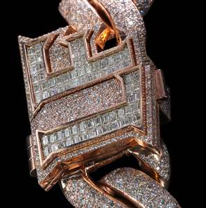 Custom Luxury <b>Crown</b> Money Bag Moissanite Pendant 18K Gold Plated 925 Sterling <b>Silver</b> Hip Hop Jewelry - Product Image 6