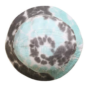 Recién llegado, sombreros de cubo estampados con tinte de corbata, MOQ bajo, accesorios de ropa informal - Product Image 3