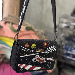 Indian Modern Bohemian Style Summer Embroidery Bags Designer Handmade Beaded Messenger Bag <b>Light</b> Weight Large Capacity Women Bag - Product Image 1