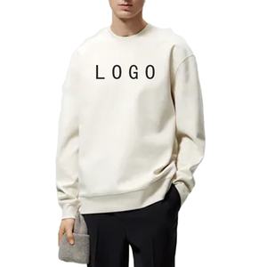 Sudaderas de Invierno Gruesas 100% Algodón para Hombre, Sudaderas con Capucha y Logotipo Personalizado, Estilo Urbano, Cuello Redondo, Felpa Francesa - Product Image 3