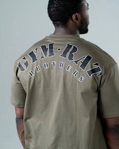 Acid Wash & Sun faded tee <b>shirt</b> in 350 gsm Cotton <b>T</b>-<b>Shirt</b> Silk Screen Printed Heavyweight 220gsm Customized Color Logo - Product Image 4