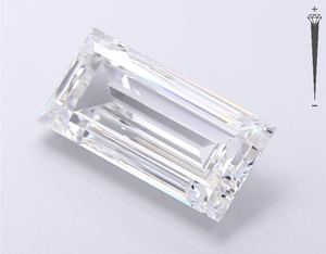 Diamante Cultivado en Laboratorio con Certificación IGI, Corte Baguette de 6.03 CT, Color E, Claridad VVS2, CVD LG 673418780, ROYAL GEMS, Super Joyería - Product Image 2