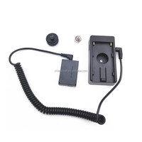 Plaque de montage de support de batterie V-mount NP F Plus DR-E12 coupleur cc LP-E12 batterie factice pour Canon EOS M M2 M10 M50 M100 M200