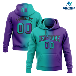 Sweat-shirt à capuche personnalisé avec dégradé de couleurs, vêtements de sport en gros, disponible en différentes couleurs - Product Image 2