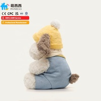 Animaux en peluche personnalisables en gros : chiot, canard, paresseux rond, hibou, avec mécanisme, jouets en peluche sur mesure