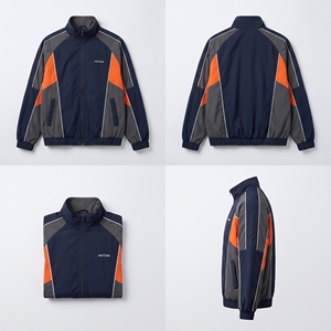 Veste coupe-vent à capuche longue pour homme, personnalisable, avec poches latérales zippées, imperméable, coupe-vent et respirante, vente en gros - Product Image 4