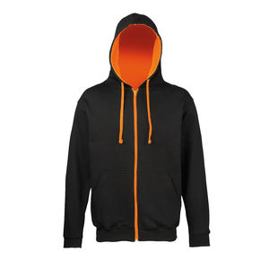 Sudadera con Capucha y Cierre para Hombre, Color Gris, 100% Algodón, Corte Regular, Informal, para Invierno, en Oferta - Product Image 4