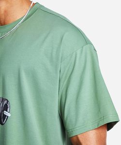 Camiseta Corta de Alta Calidad 100% Algodón Ecológico, Color Negro Sólido, Diseño Personalizado para Hombre - Product Image 6