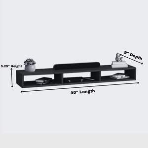 Meuble TV mural en bois, meuble TV pour mur, support TV, meuble pour décodeur, meuble pour décodeur de salon - Product Image 3